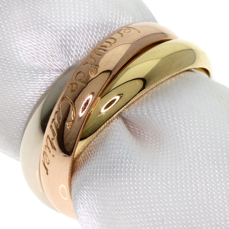 Cartier Trinity #49 Ring 18K Yellow Gold 18K White Gold 18K Pink Gold Ladies
