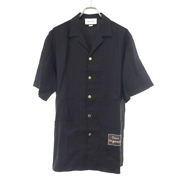 Gucci Short Sleeve Shirt Zaddu Black 46