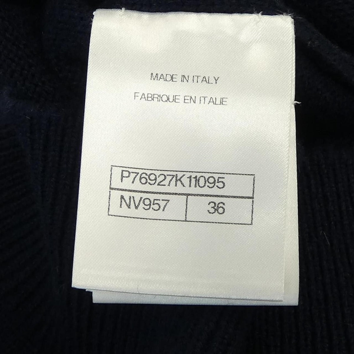 Chanel Knit Top Cashmere Navy — view 4