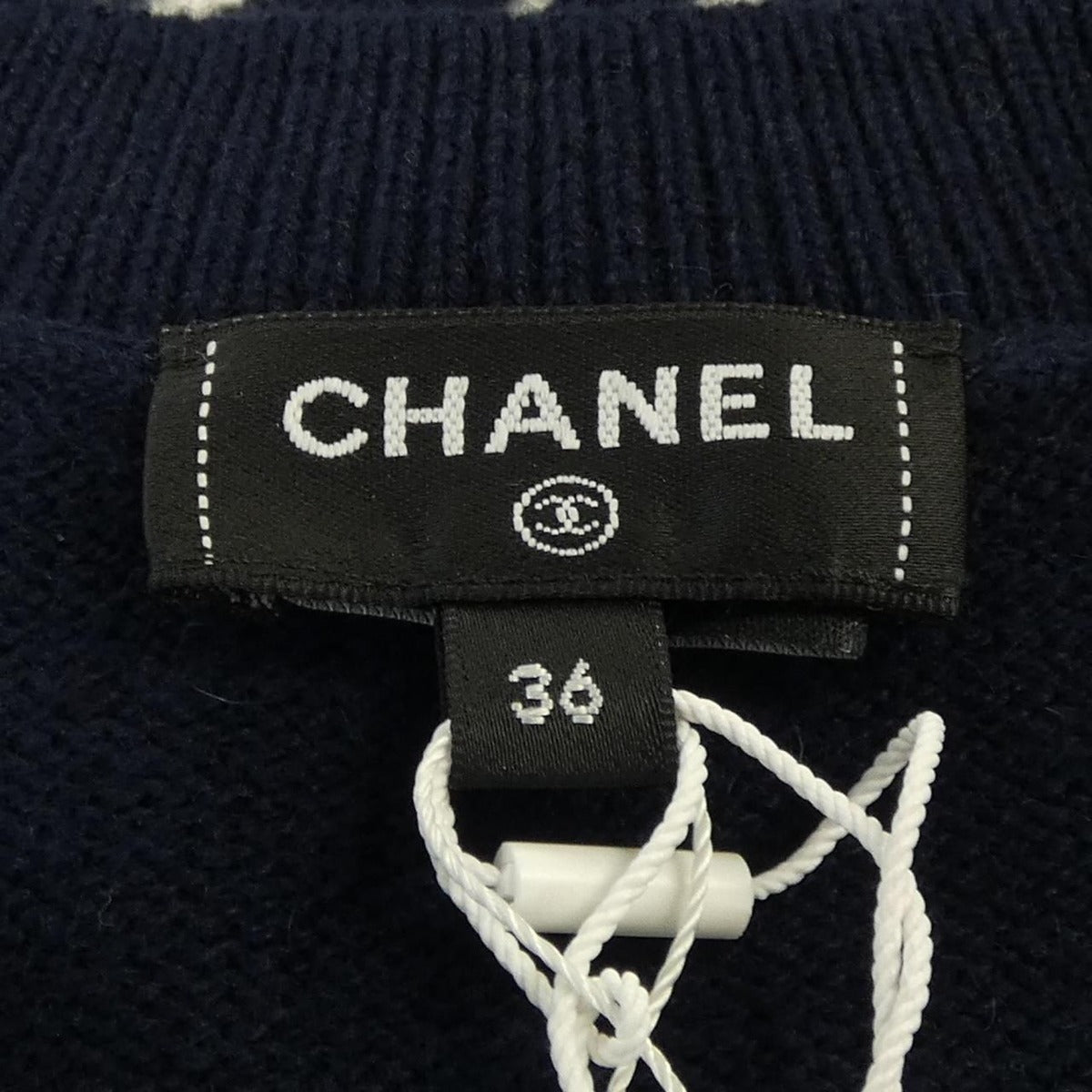 Chanel Knit Top Cashmere Navy — view 5