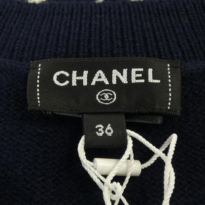 Chanel Knit Top Cashmere Navy — view 5