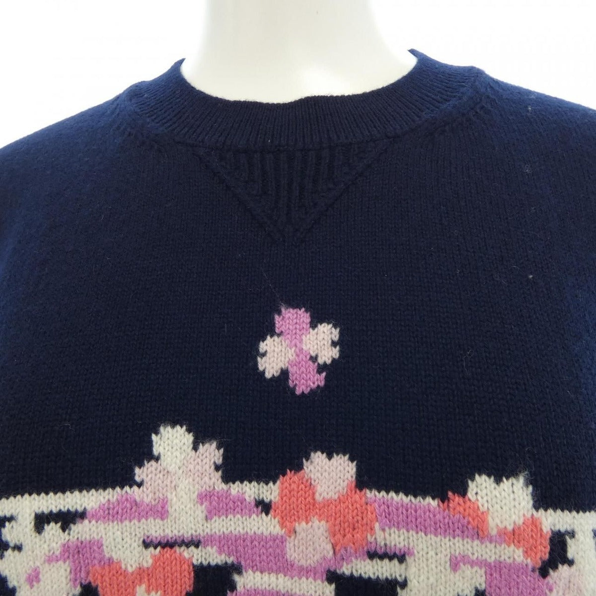 Chanel Knit Top Cashmere Navy — view 6