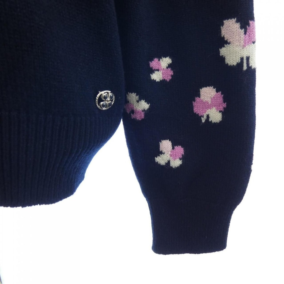 Chanel Knit Top Cashmere Navy — view 7