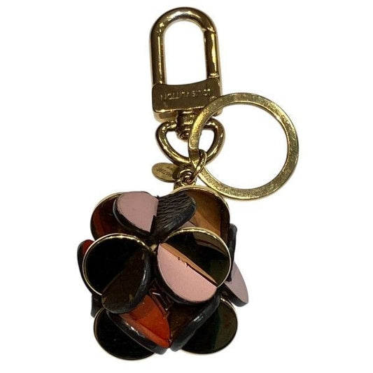 Louis Vuitton Monogram Porte Cles Flower Ring Key Maruki