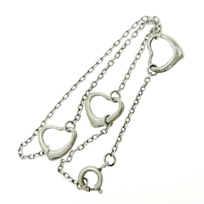 Tiffany & Co Tiffany & Co Silver Elsa Peretti Open Heart 3p Bracelet 1.9g