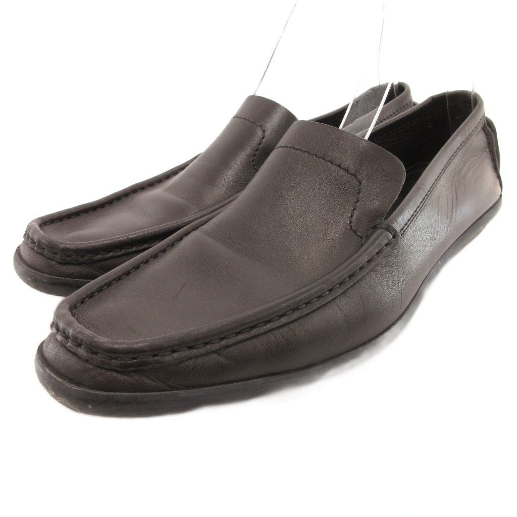 Gucci Slip on Loafers Leather 37.5 Black
