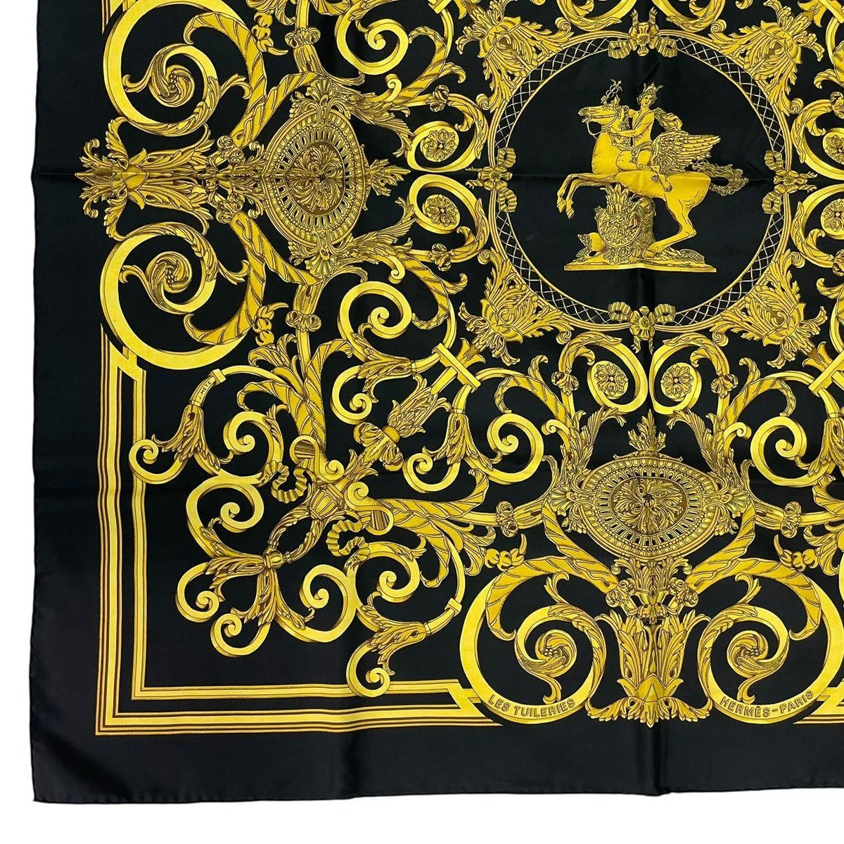 Hermes Scarf Carre 90 les Tuileries Jardin Des Bandana Silk — view 6