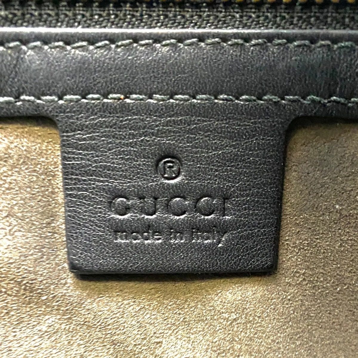 Gucci Clutch Hand Second Pouch Guccissima Leather Black — view 16
