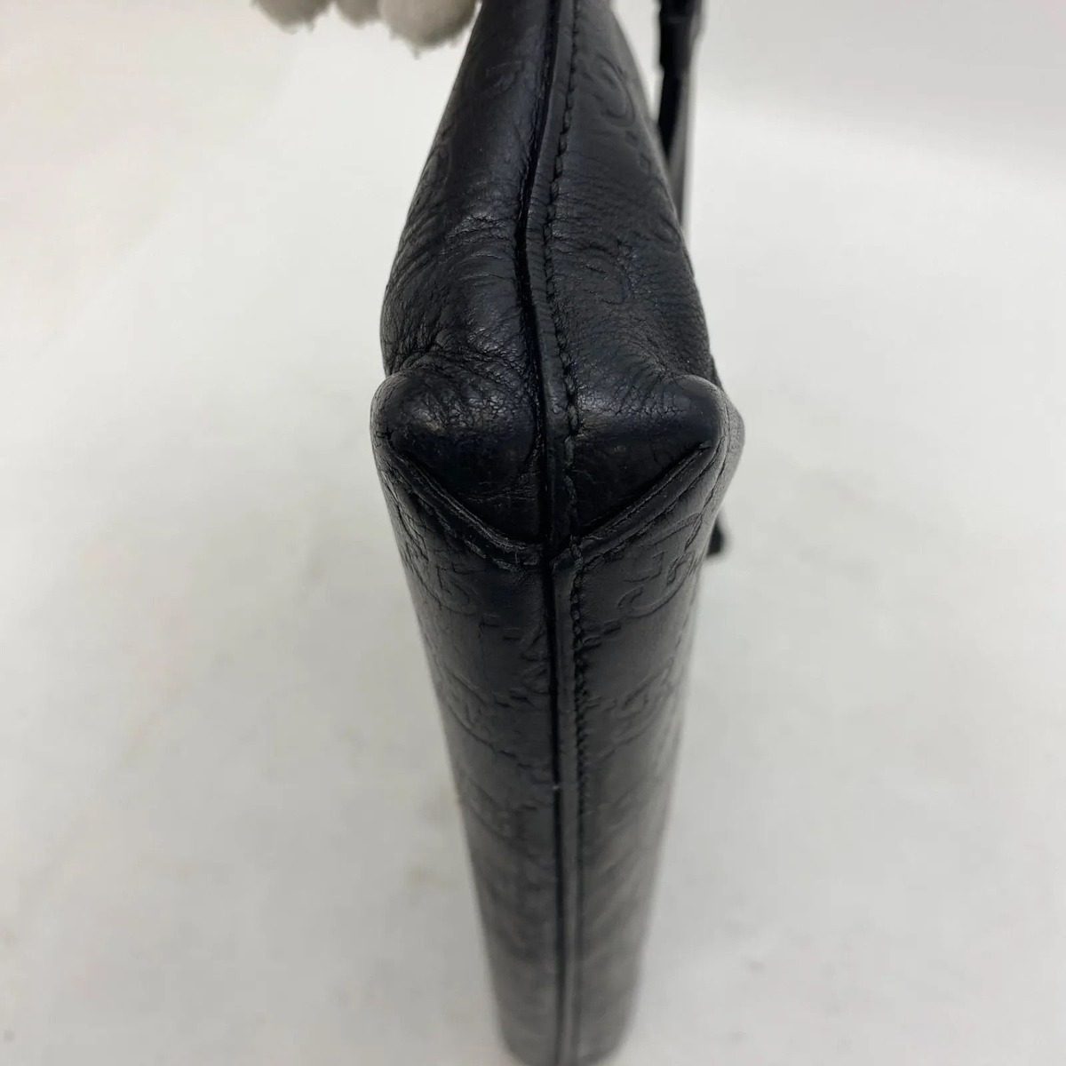 Gucci Clutch Hand Second Pouch Guccissima Leather Black — view 4