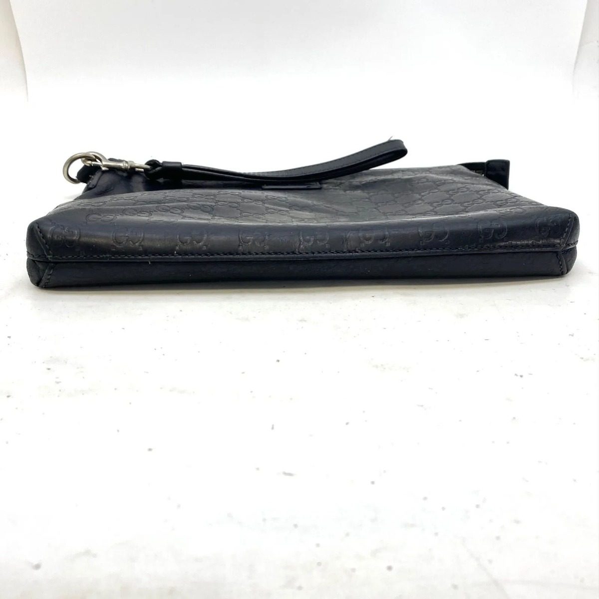 Gucci Clutch Hand Second Pouch Guccissima Leather Black — view 5