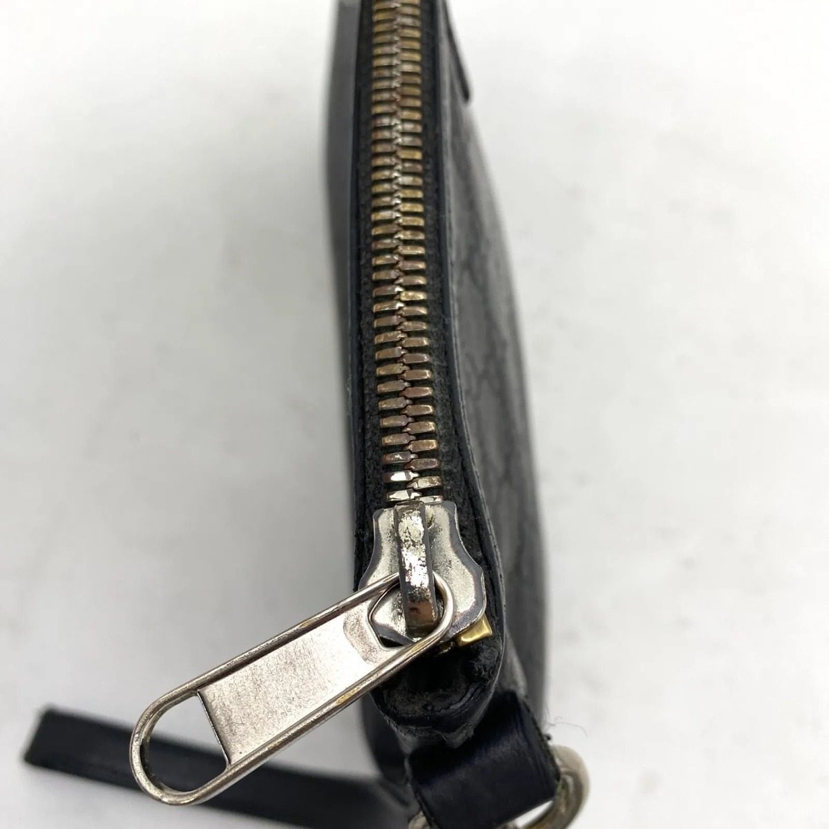 Gucci Clutch Hand Second Pouch Guccissima Leather Black — view 6