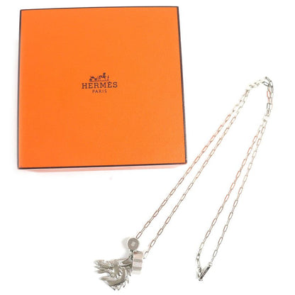 Hermes Talisman Dragon H Motif Pendant Necklace With Silver Box Made In France
