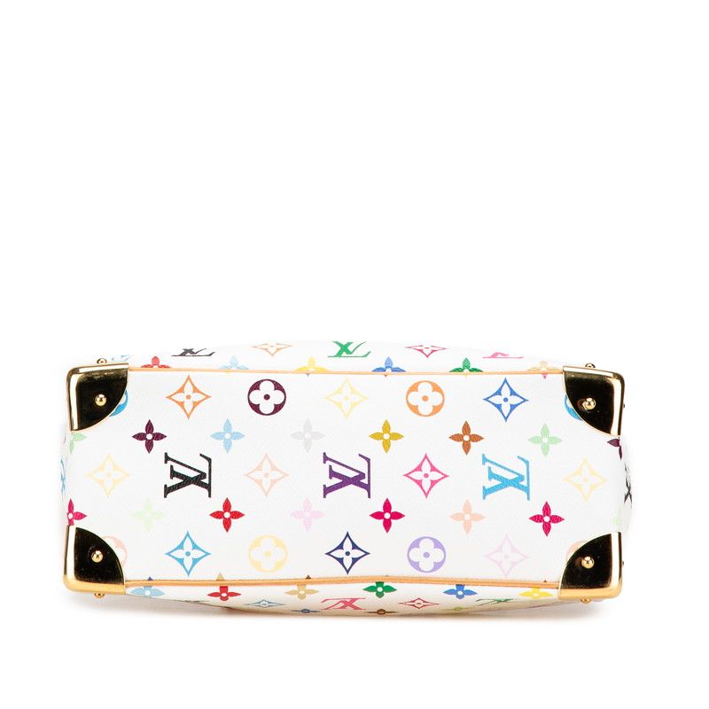 Louis Vuitton Monogram Multicolor Trouville Studded M92663 Bronze White PVC
