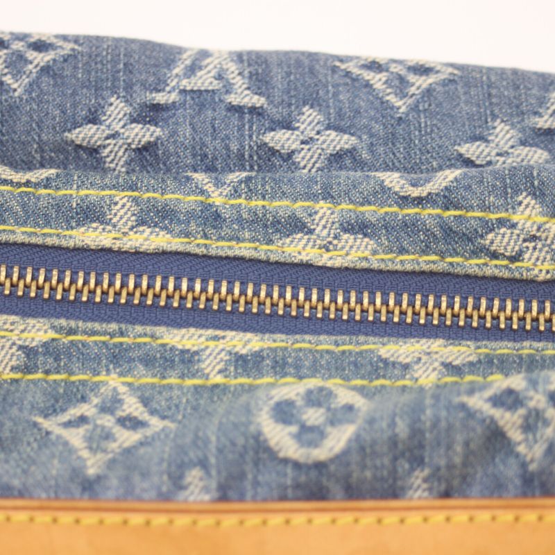 Louis Vuitton 05 M95049 Monogram Denim Baggy PM Long Strap