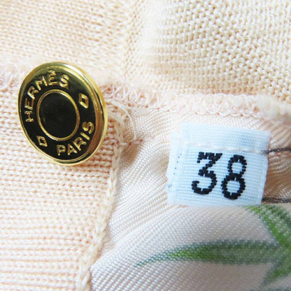 Hermes Passiflores Passionflower Silk Cotton Twill Raine Knit Cut And Sewn