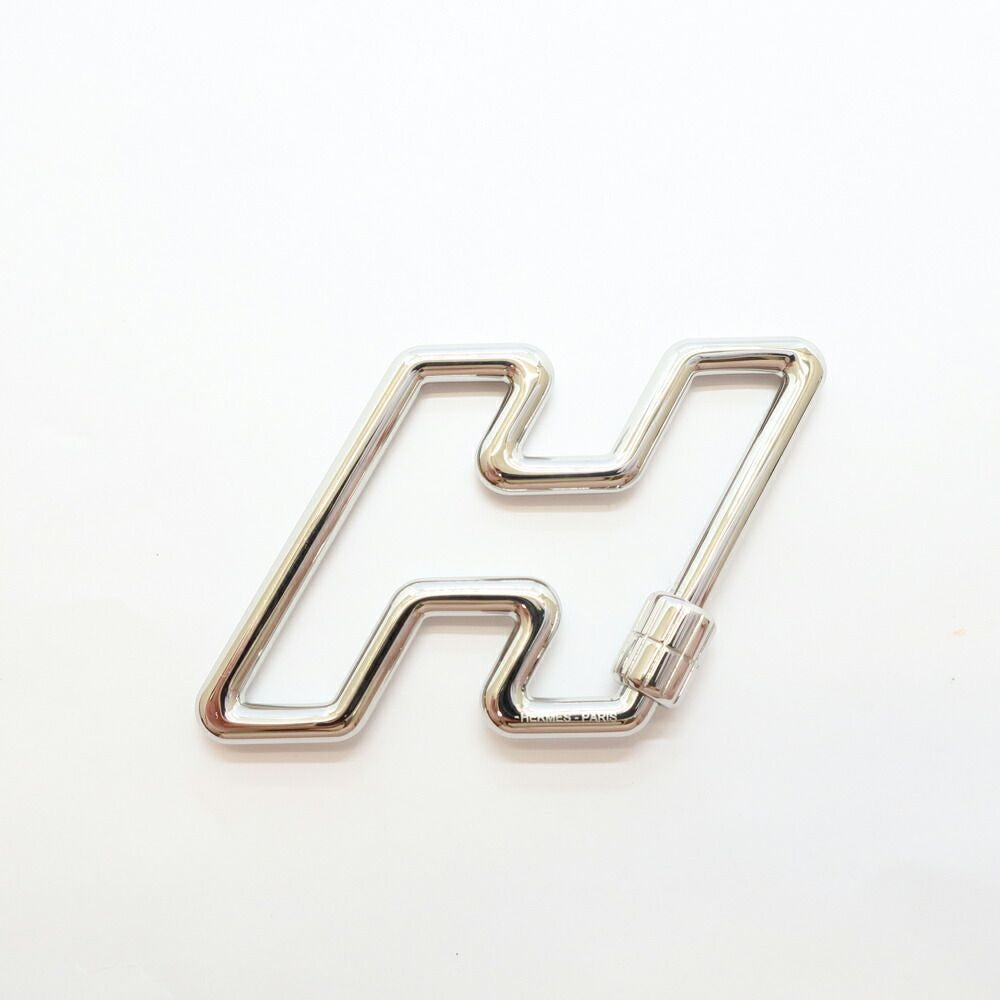 Hermes Key Ring Silver Color Small