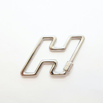 Hermes Key Ring Silver Color Small