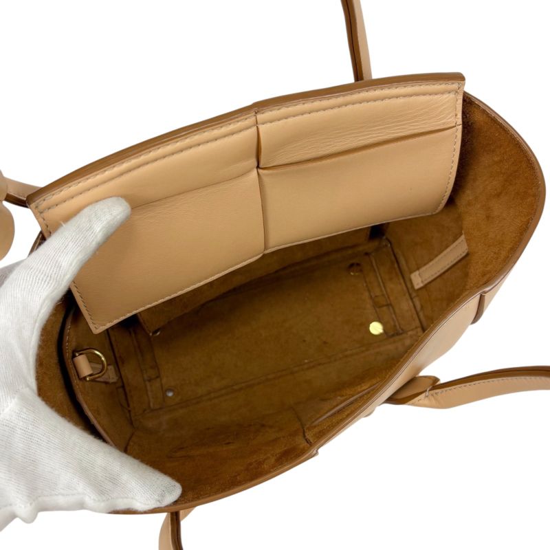 Bottega Veneta Mini The Arco Handbag Mini Tote Bag Maxi Intrecciato Leather