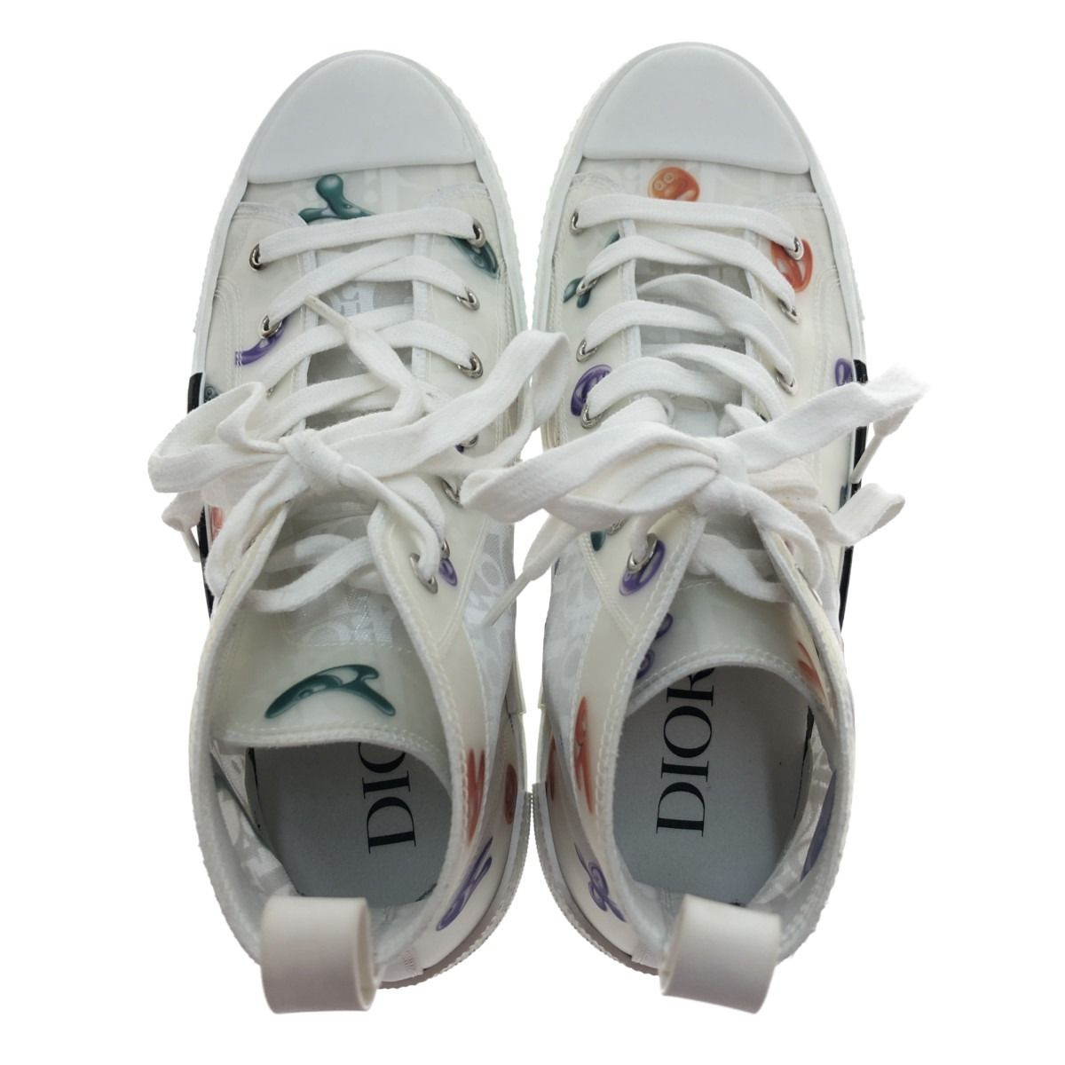 Christian Dior Shoes Sneakers High Cut Sneakers 40 Kenny Scharf White