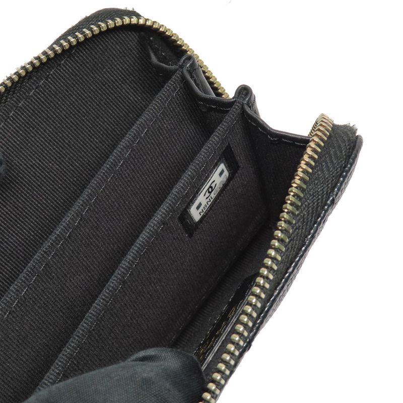 Chanel Matelasse Bijoux-zip Coin Case Black Gold Hardware Ap3607