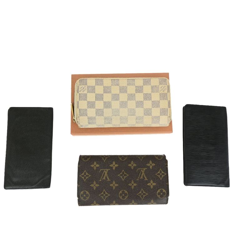 Louis Vuitton Long Wallet Zippy Wallet Monogram Damier Azure Epi 4 Set 04ec076