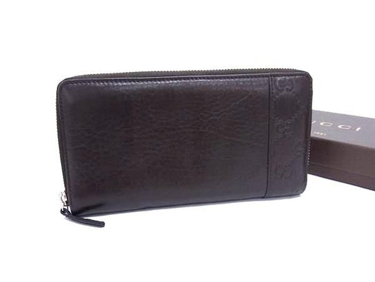 Pattern Gucci 256439 Guccissima Leather Round Zipper Long Wallet With Coin