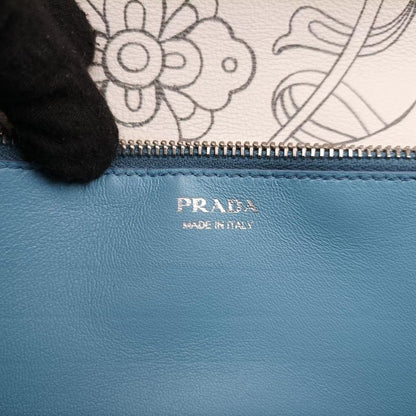 Prada Rabbit Print Multicolor Leather 62 D