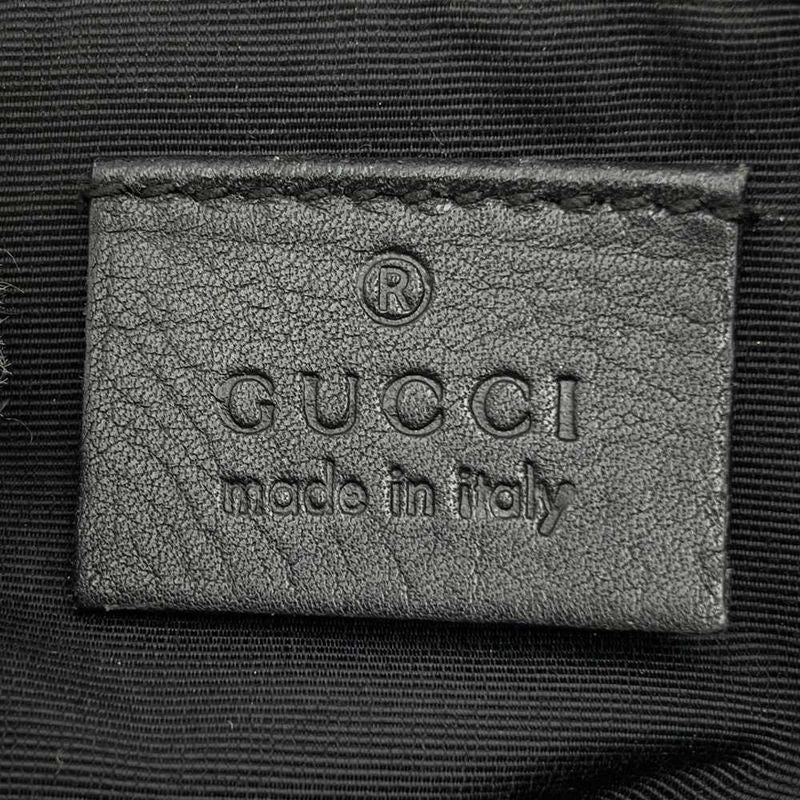Gucci 07198 Pouch Accessory Pouch Handbag Black And Gray Denim GG Canvas Pouch