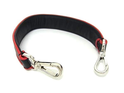 Fendi Fantastic Leather Handle Strap For Bags Men Women Blackish And