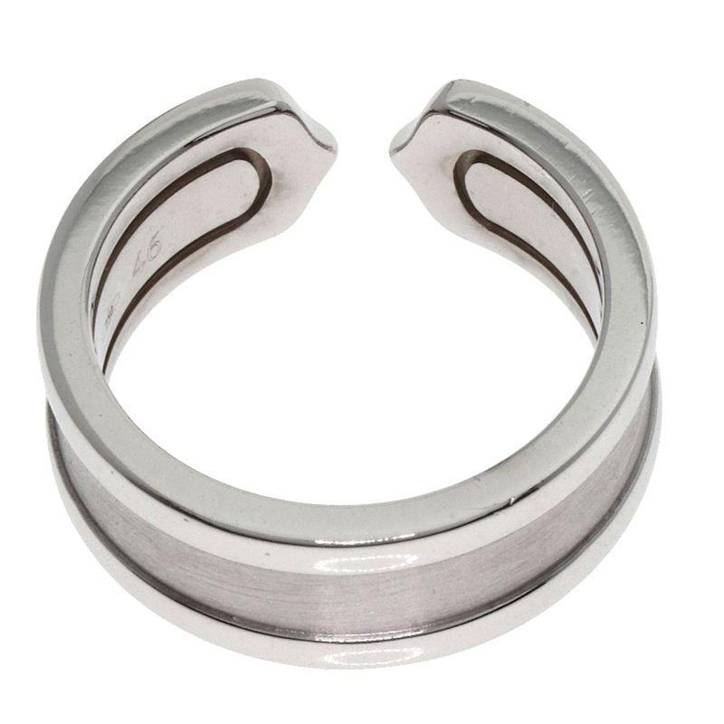 Cartier C2 #46 Ring 18K White Gold Ladies