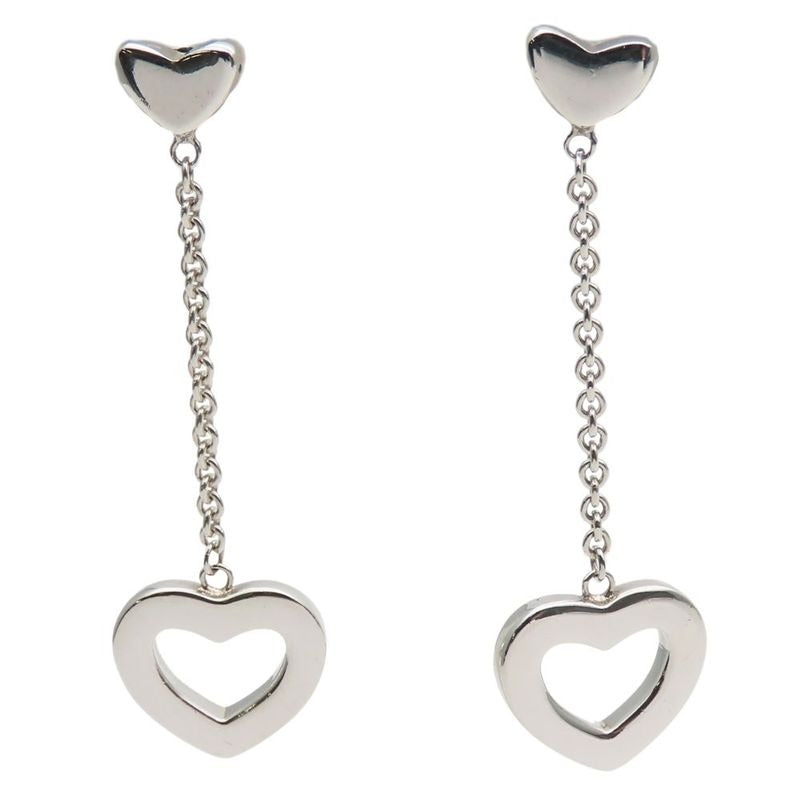 Tiffany & Co Earrings Heart Link Drop Swing 925 Silver 3.9 g