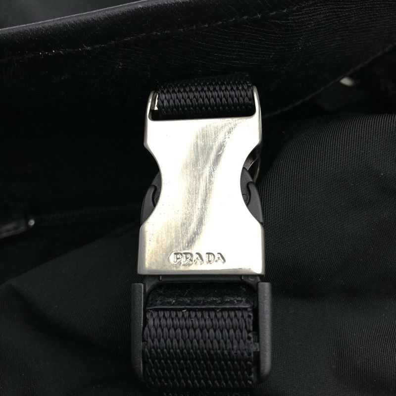 Prada Backpack Daypack Black Nylon Women Men Fashion