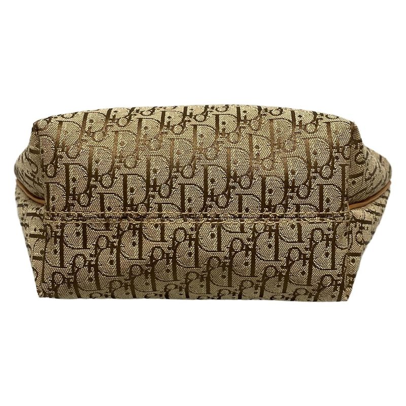 Dior/christian Dior Handbag Trotter Beige And Brown Mini Bag Leather