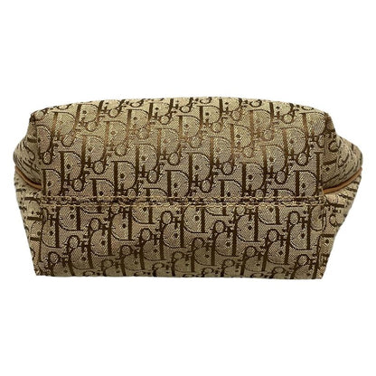Dior/christian Dior Handbag Trotter Beige And Brown Mini Bag Leather