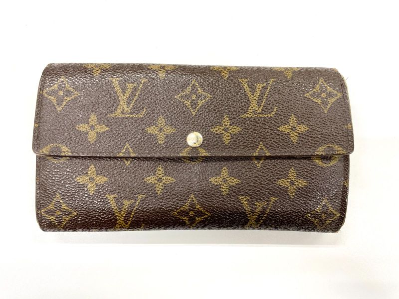 Louis Vuitton Monogram Portefeuille Sarah Long Wallet M61734 Brown Made In