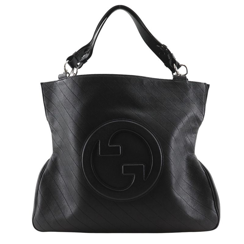 Gucci GG Blondi 751516 Calf Black Women's Tote Bag