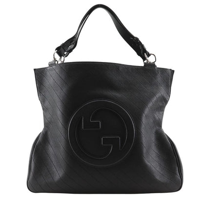 Gucci GG Blondi 751516 Calf Black Women's Tote Bag