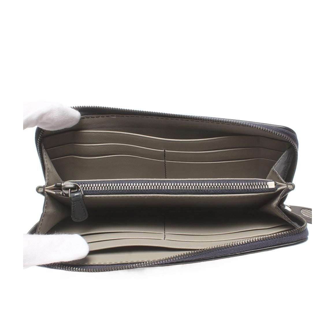 Bottega Veneta Zip Around Wallet Navy Others — view 5