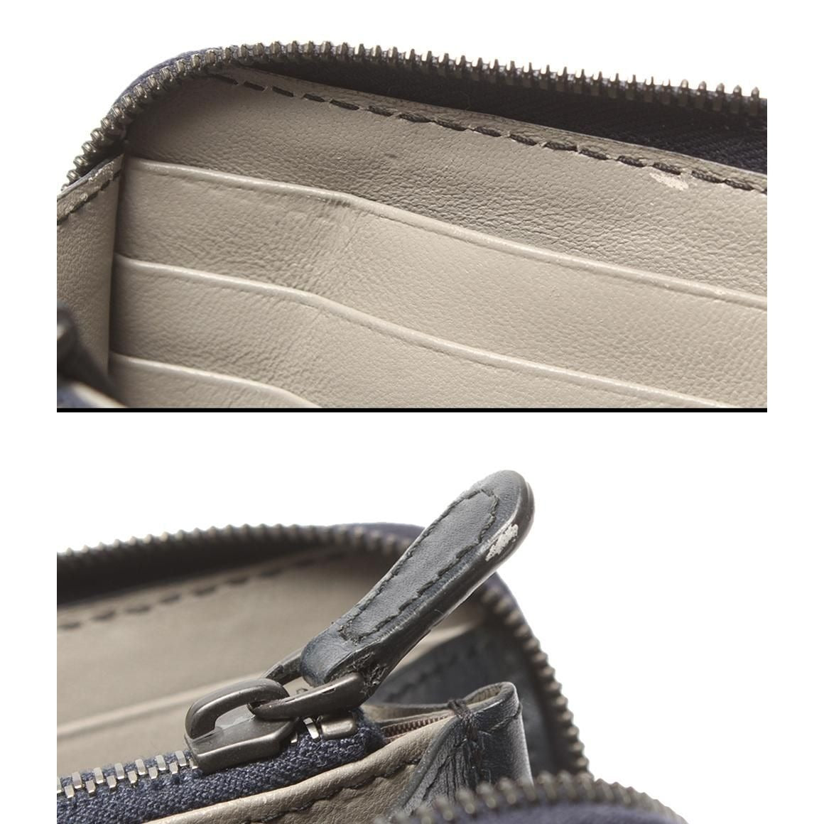 Bottega Veneta Zip Around Wallet Navy Others — view 8