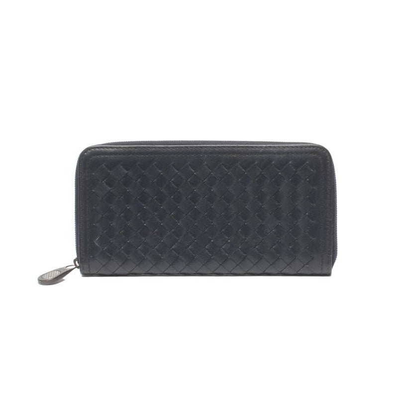 Bottega Veneta Zip Around Wallet Navy Others