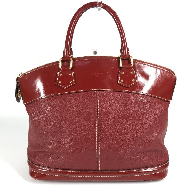 Louis Vuitton Handbag Suhari Lock-it MM M95862 Suhari Leather Tanami Red