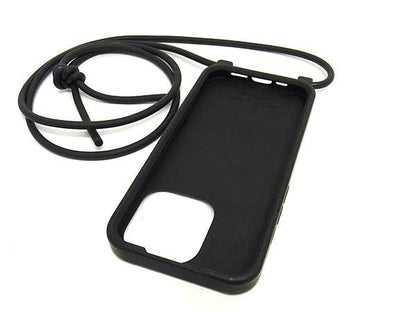 Bottega Veneta Intrecciato Rubber Iphone 14 Pro Phone Case In Black Bl4759