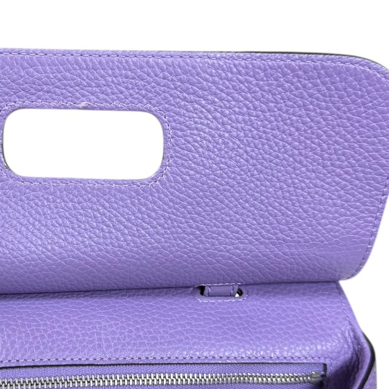 Gucci Daily Bamboo Shoulder Bag Leather 370831 Purple Ladies Gucci