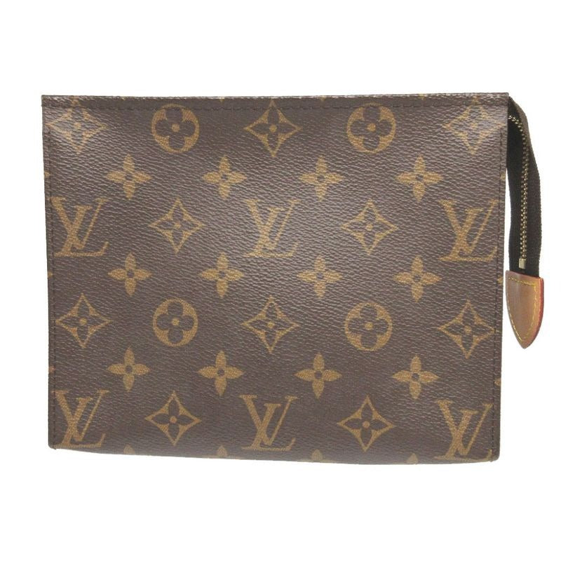 Louis Vuitton Monogram Poche Toilette 19 Brown Pouch 0581