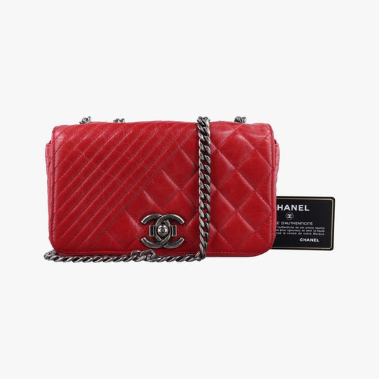 Chanel Coco Boy Single Flap Red Lambskin A92796 20640482