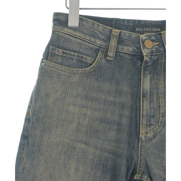 Balenciaga Shorts Pants Cotton Denim Indigo — view 4
