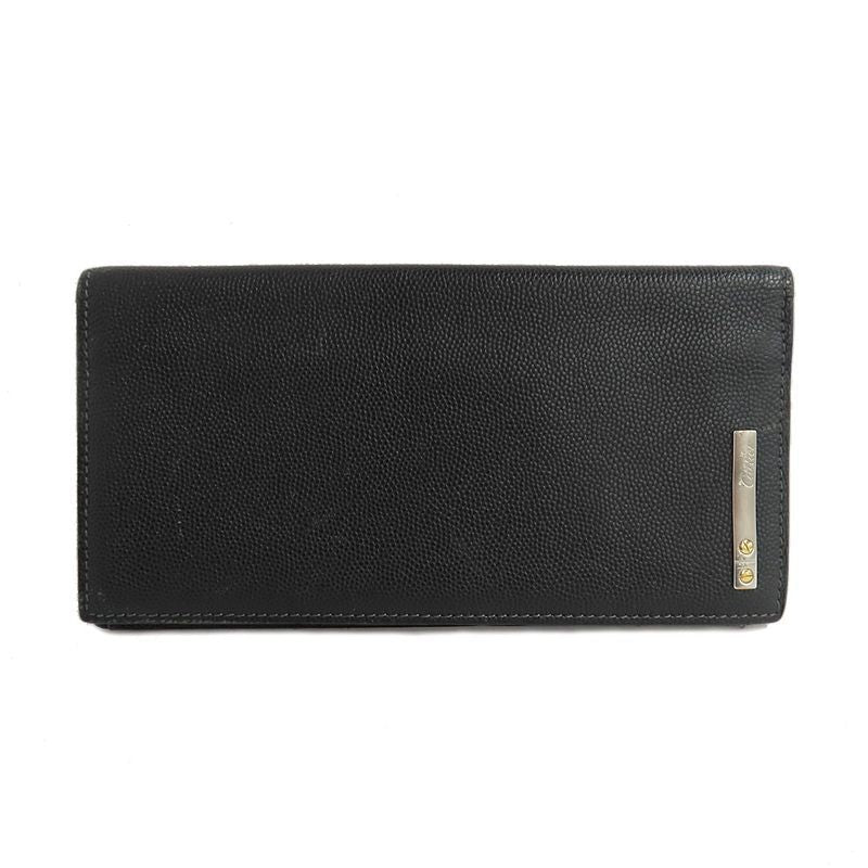 Cartier Santos Bifold Bill Holder Leather Black