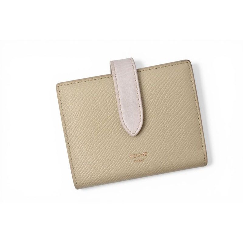 Celine Wallet Bifold Mini Strap Bicolor Terracotta Light Pink — view 2