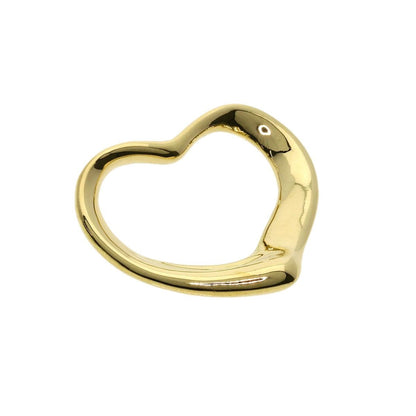 Tiffany & Co. Open Heart Pendant Top 18K Yellow Gold