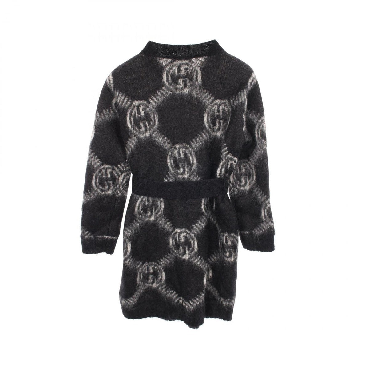 Gucci Cardigan GG Logo White Xbk Wool Long — view 2